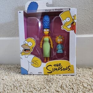 The Simpsons Marge & Maggie Action Figures - Blue and Yellow